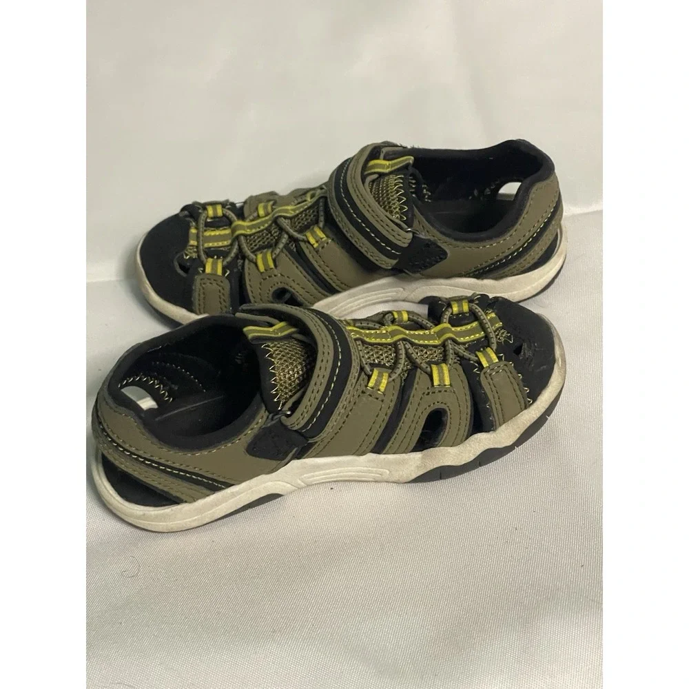 Wonder‎ nation boys sandals shoes, size 11 youth song, and loop closure Bin4